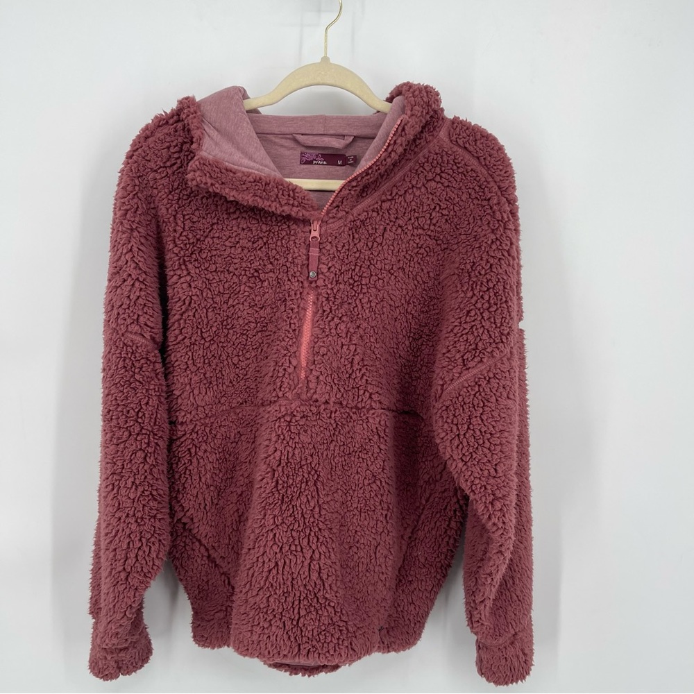 Prana Mauve Cowl Neck Sweater